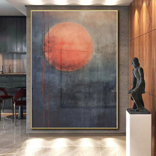 XXL Custom Abstract Canvas for Family Room Gallery Wall Display