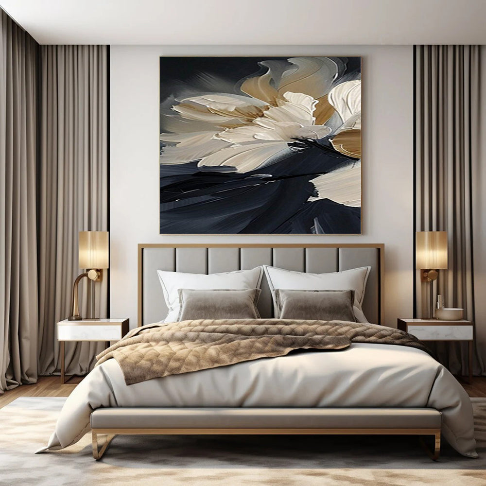 Hand-Painted Large Modern Abstract Wall Art for Family Home Game Rooms
