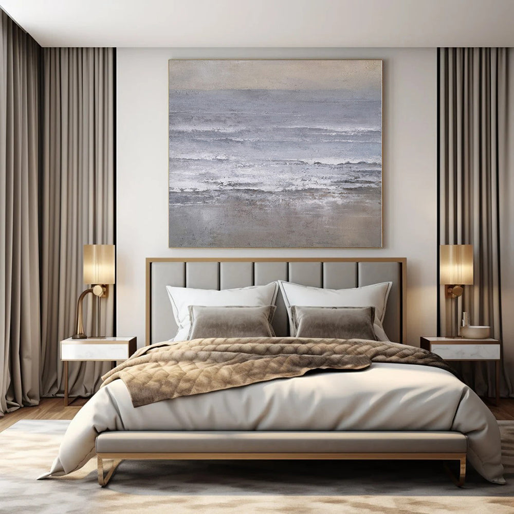 Dazzling Hand-Painted Abstract Painting for Living Room Above Entryways