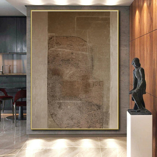 Vast Custom-Made Hand-Painted Abstract Art for Sunroom Serenity Wall