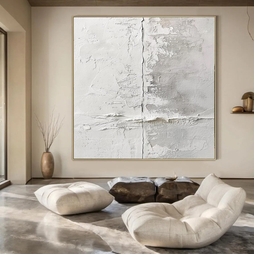 Oversized Hand-Painted Contemporary Abstract Mural for Boutique Hotel Rooftop Bars