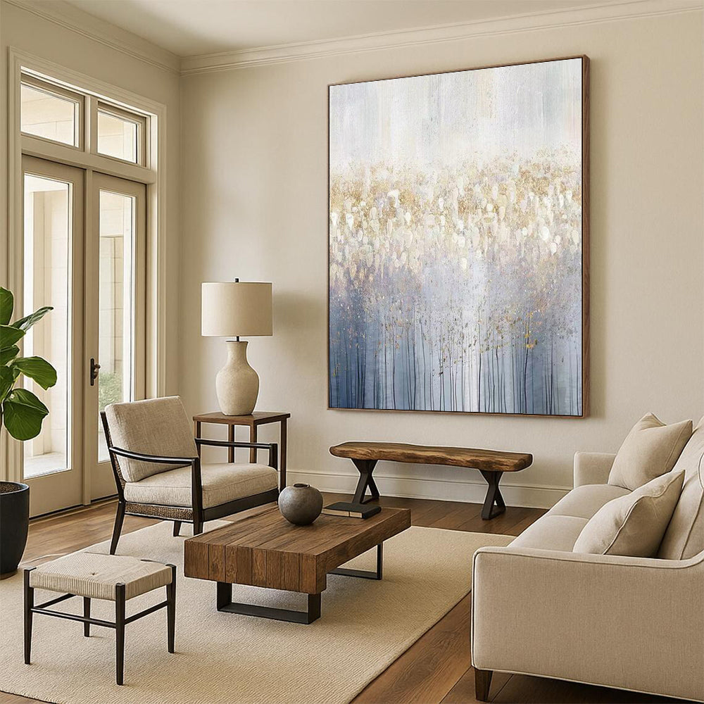 Oversized Made-to-Order Hand-Painted Abstract Wall Art for Guest Room Focal Wall LargeART0592