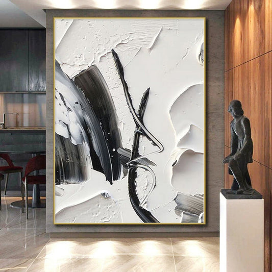 Giant Made-to-Order Abstract Painting for Living Room Fireplace Mantels