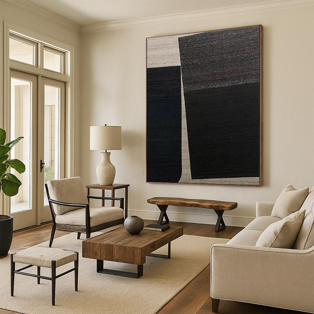 Super-Sized Custom Hand-Painted Abstract Art for Bookstores LargeART0660