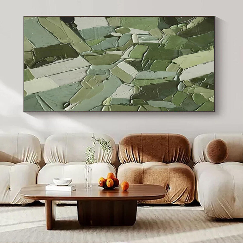 Giant Abstract Art for Petio (Pet + Patio) Spaces - Hand-Painted Mixed Media on Canvas