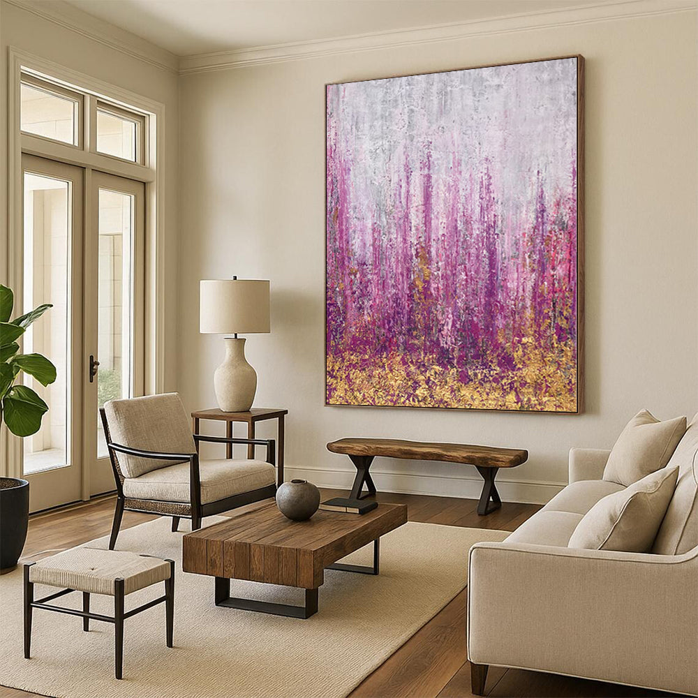 Monumental Abstract Expressionist Canvas - Commissioned Mixed Media for Contemporary Art Galleries
