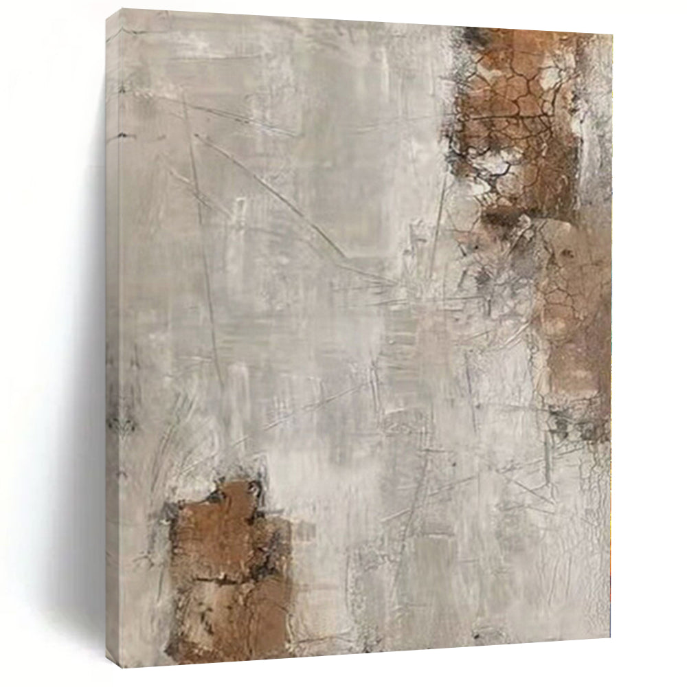 Giant Hand-Painted Abstract Wall Art for Yoga Studio Spaces