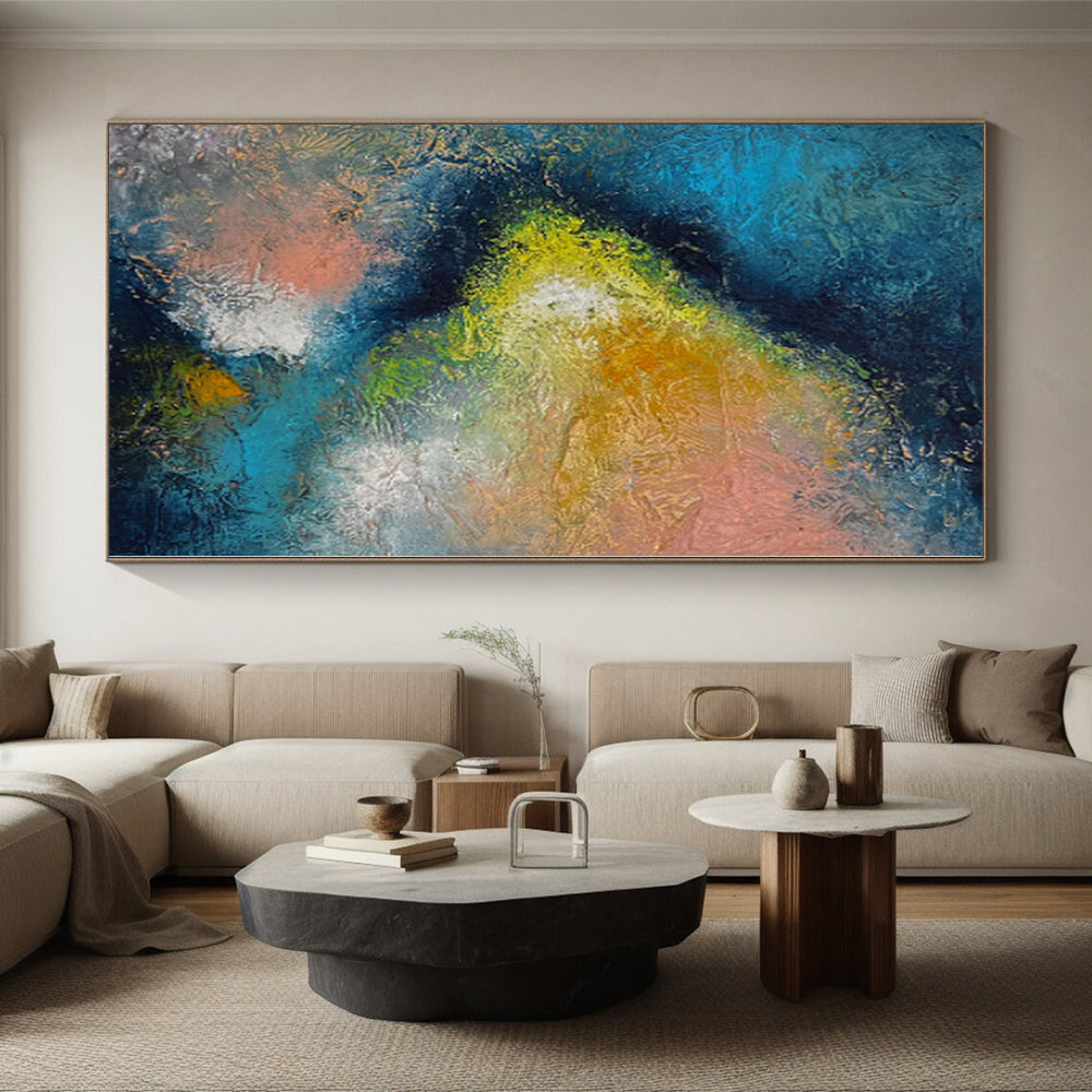 Monumental Abstract Future City - Commissioned Mixed Media for Science Fiction Conventions
