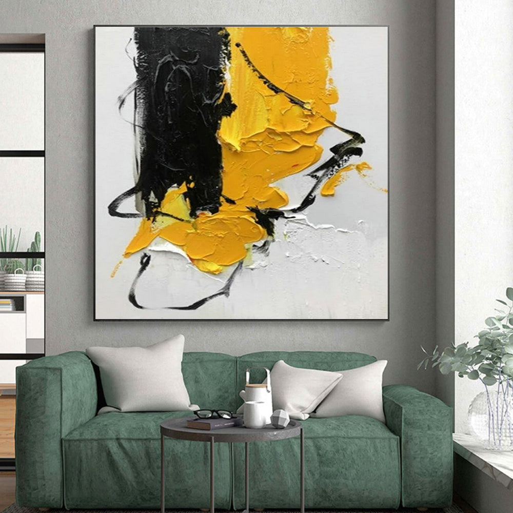 Personalized Immense Hand-Painted Abstract Art for Home Office Breakout Area Wall LargeART0606