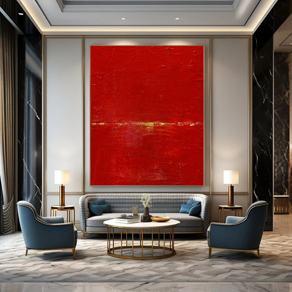 Gigantic Hand-Painted Modern Abstract Art for Family Home Library Ceilings