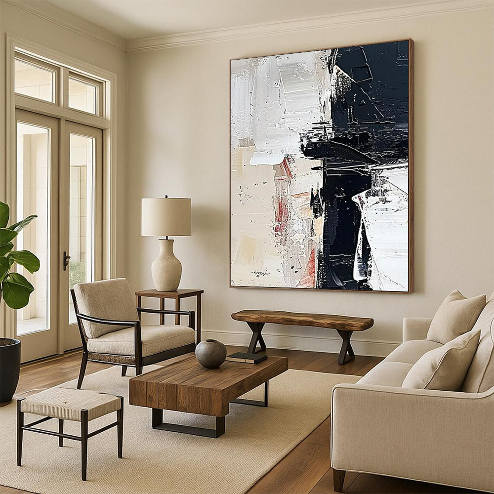 Large-Sized Hand-Painted Abstract Masterpiece for Bar & Hallway LargeART2366