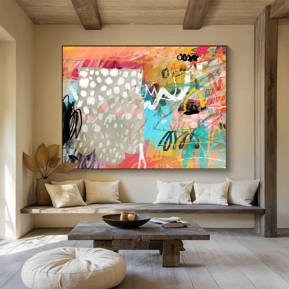 Custom Abstract Mural for Bar & Entryway DKH078