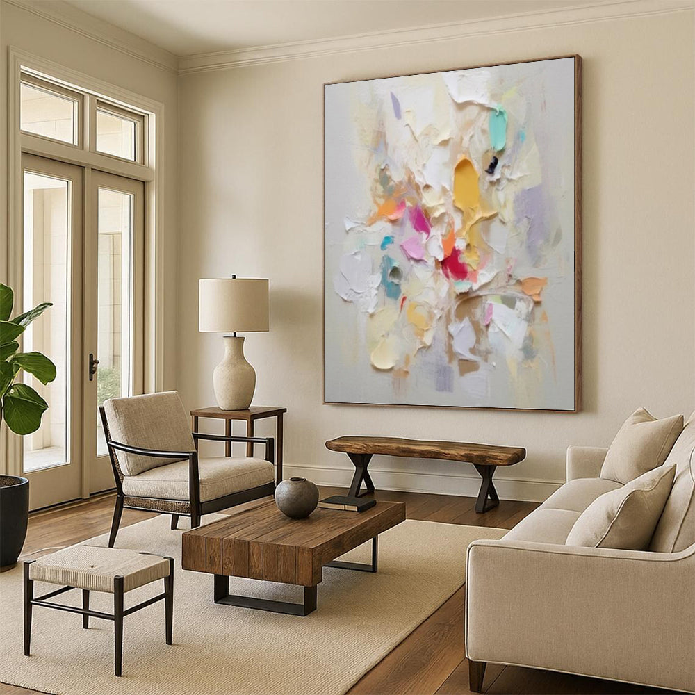 Vividly Textured Abstract Painting for Living Room & Hotel Suite DKH0973