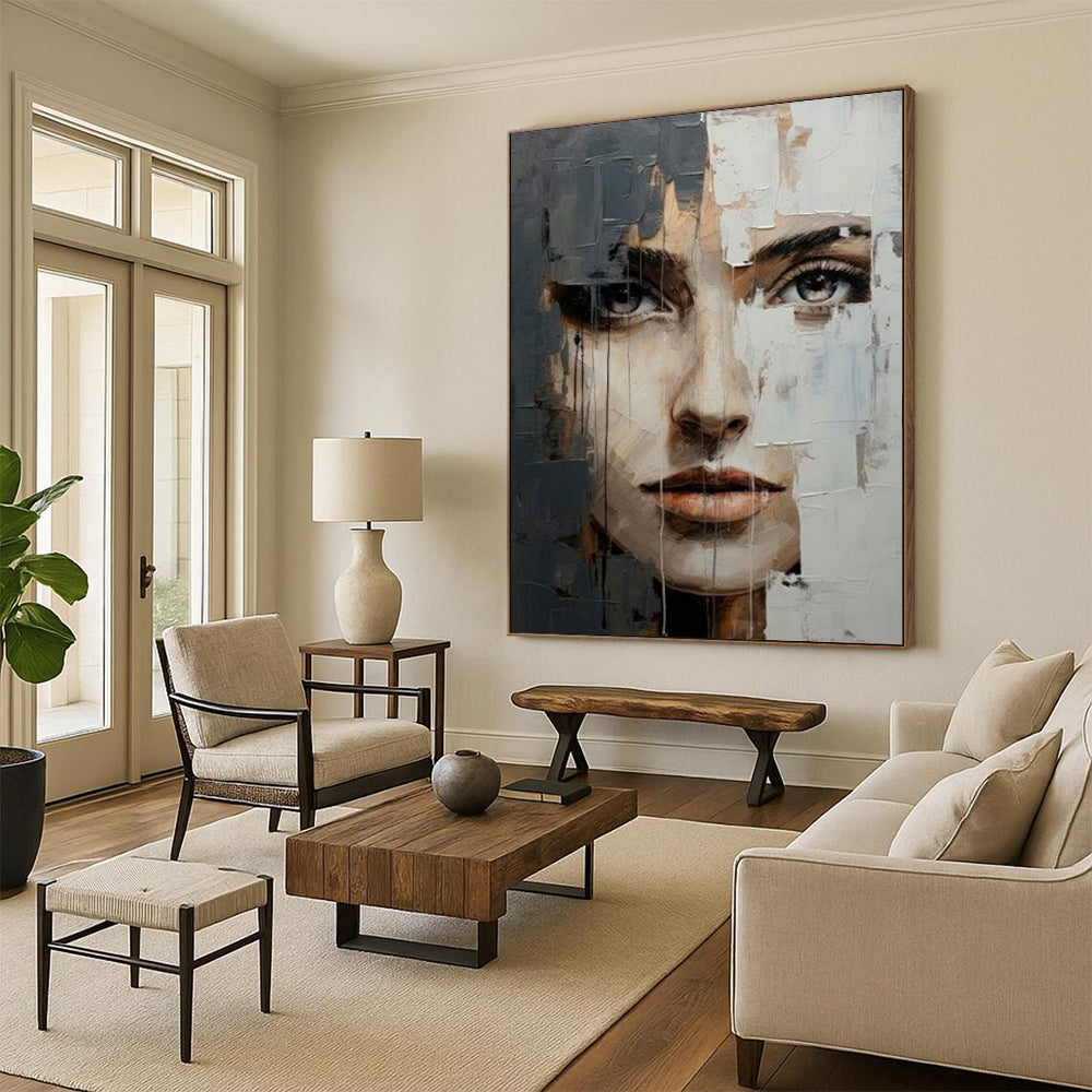 Enormous Hand-Painted Abstract Wall Murals for Dining Room & Banquet Hall LargeART2190