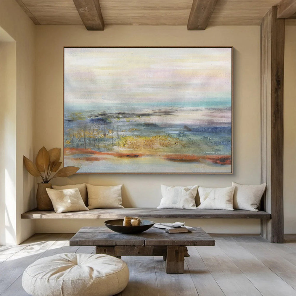 “Serene Horizons” Large - Sized Abstract Painting for Office & Bedroom DKH300