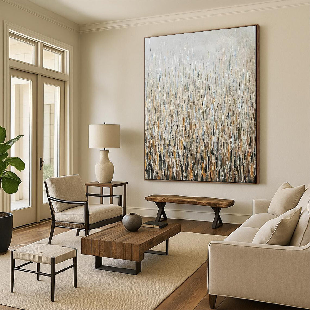 Hand-Painted Personalized Abstract Painting for Office & Hallway LargeART1889
