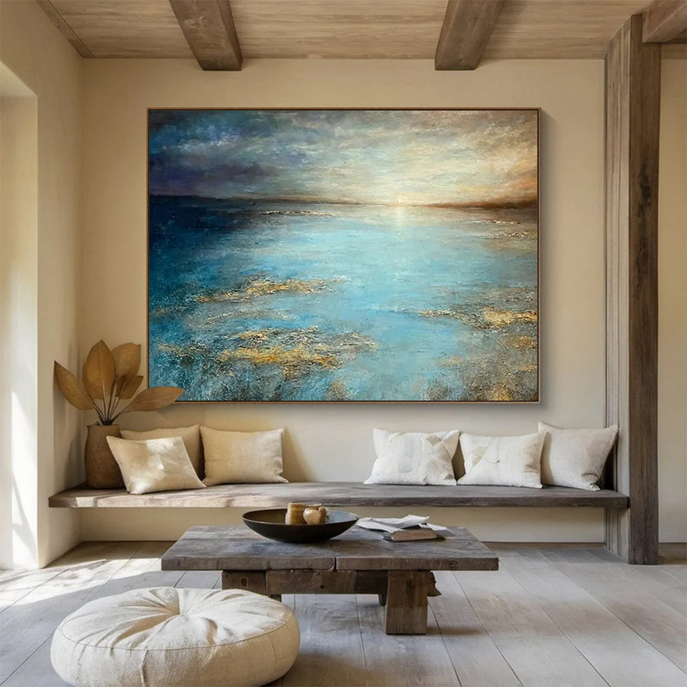 Massive Hand - Crafted Textured Abstract Canvas for Artistic Accents DKH771