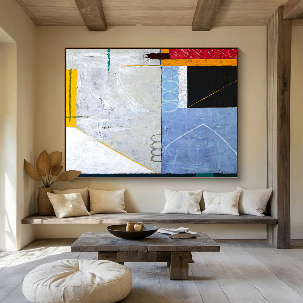 Gigantic Hand - Painted Textured Abstract Canvas for Office & Dining Room DKH570