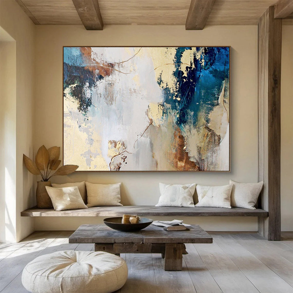 Custom Hand-Painted Wall Decor for Living Room & Office DKH130