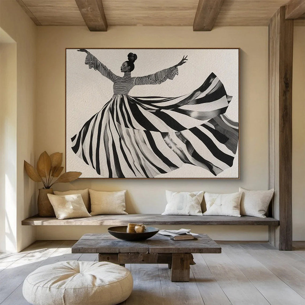 “Elemental Harmony” Vast Abstract Canvas for Bedroom & Office DKH231