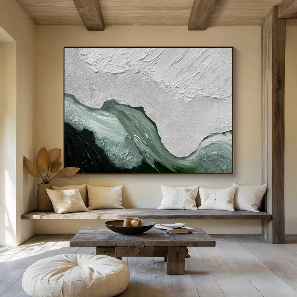 Massive Hand - Crafted Textured Abstract Canvas for Artful Enhancements DKH744