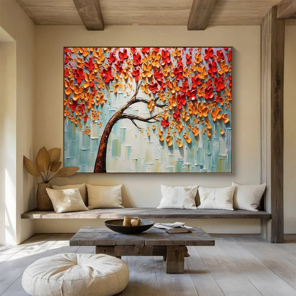 3D Autumn Tree Art - Textured Living Room Showstopper DLZ168
