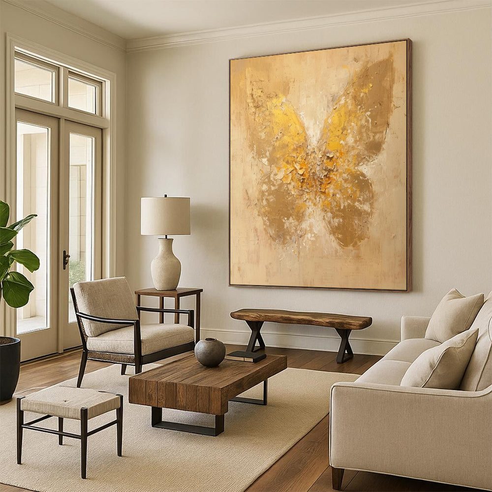 Large-Scale Custom Hand-Painted Abstract Art for Dining Room & Hotel LargeART1899