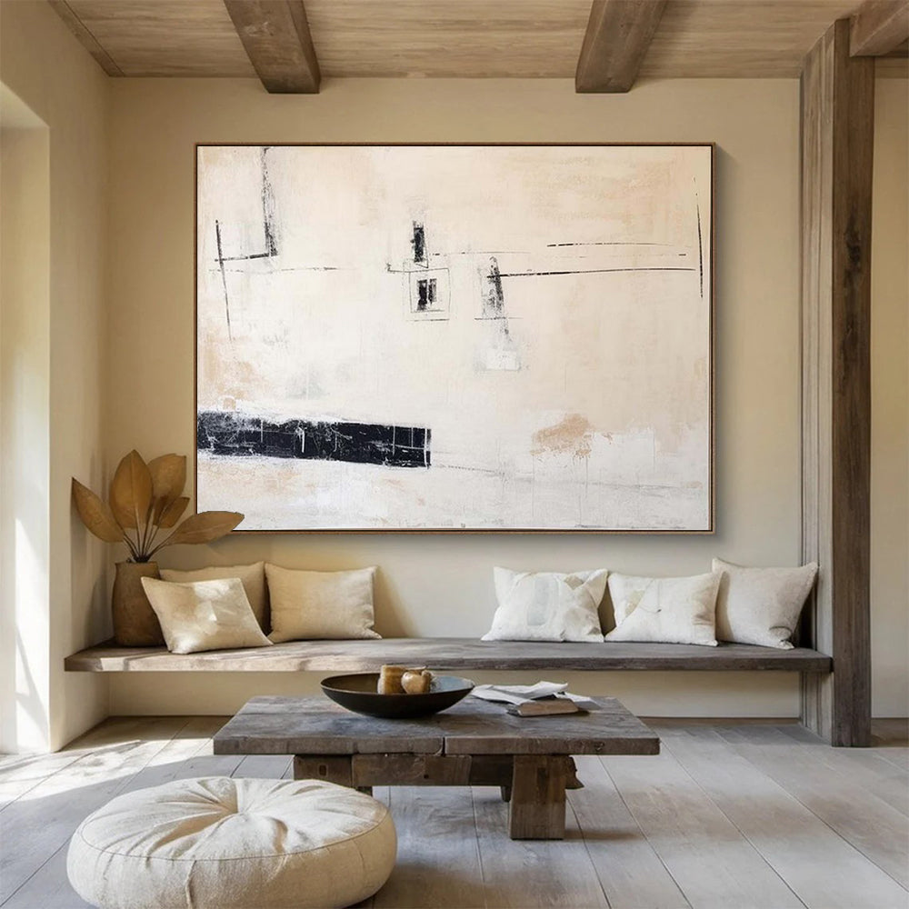 Massive-Sized Hand-Painted Abstract Art for Bedroom & Office LargeART1493
