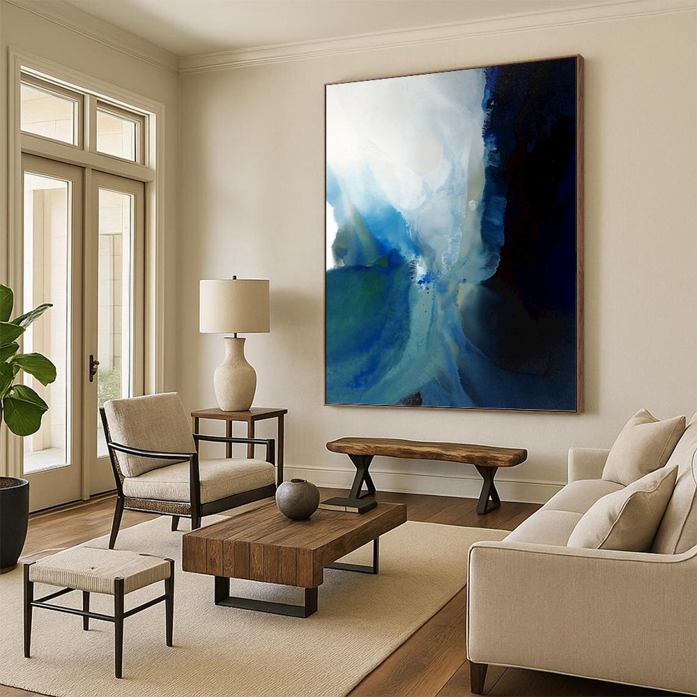 Energetic Textured Abstract Artwork for Living Room & Hotel Suite DKH0941