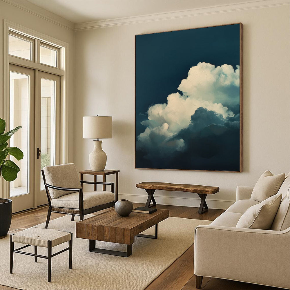Extra - Vast Hand - Painted Custom Abstract Painting for Living Room and Office DTP015