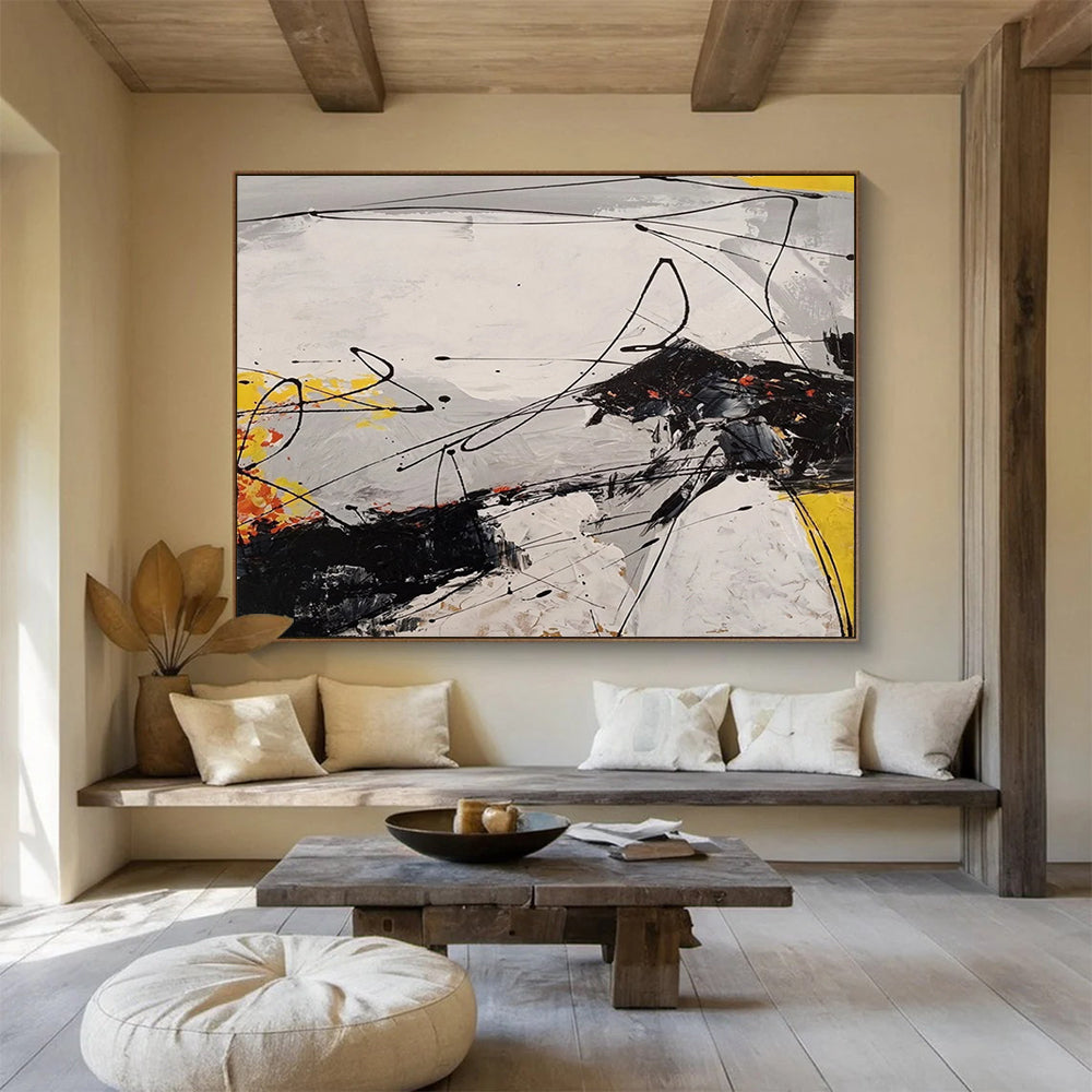 Bold Abstract Sea & Sky - Modern Living Room Edge DLZ030