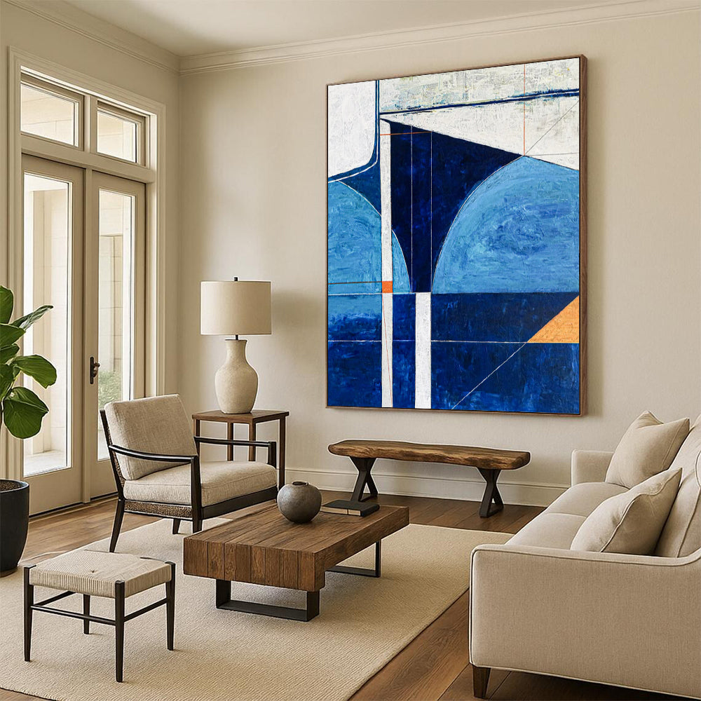 Enormous-Sized Hand-Painted Abstract Installations for Living Room & Hotel LargeART2372