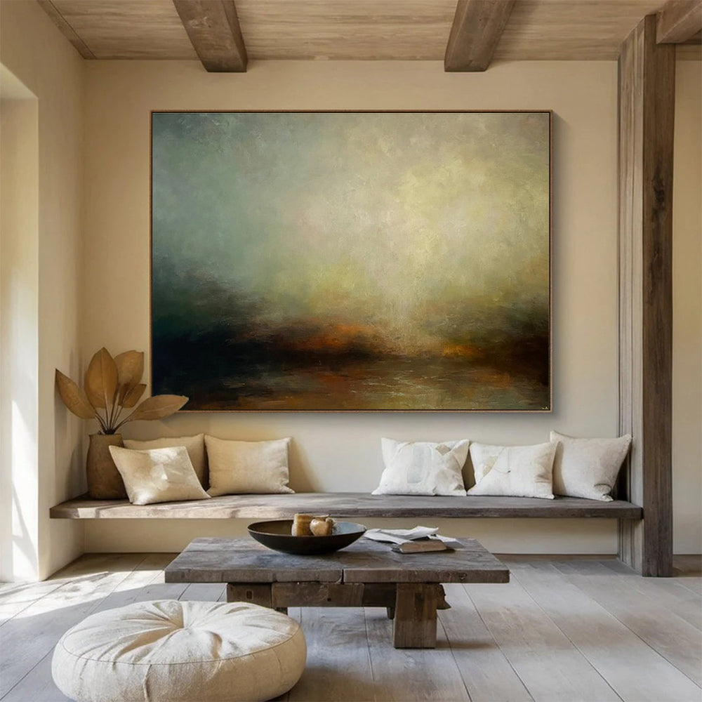 Oversized Textured Handmade Abstract Painting for Decorative Enhancements DKH773