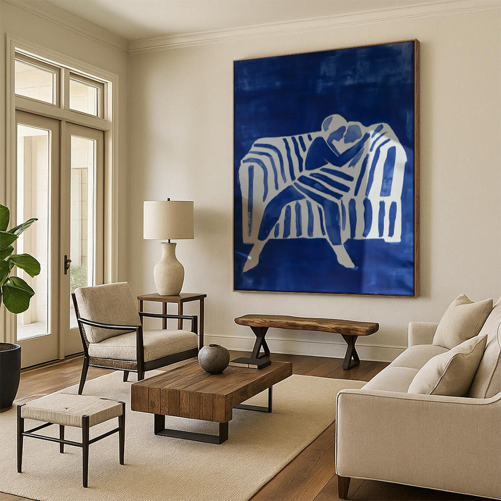 Dynamic & Movement-Filled Abstract Canvas Art for Bar & Hotel LargeART2036