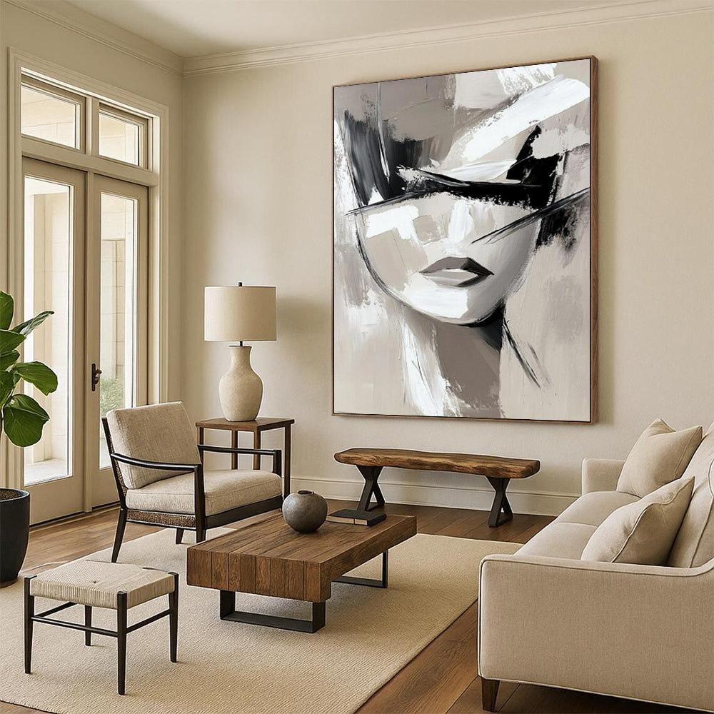 Tremendous Hand-Painted Abstract Art for Bedroom & Meditation Room LargeART2193
