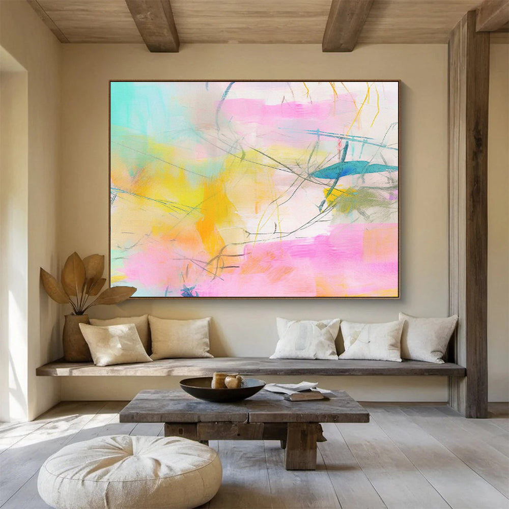 Striking Textured Abstract Artwork for Entryway & Bedroom DKH501