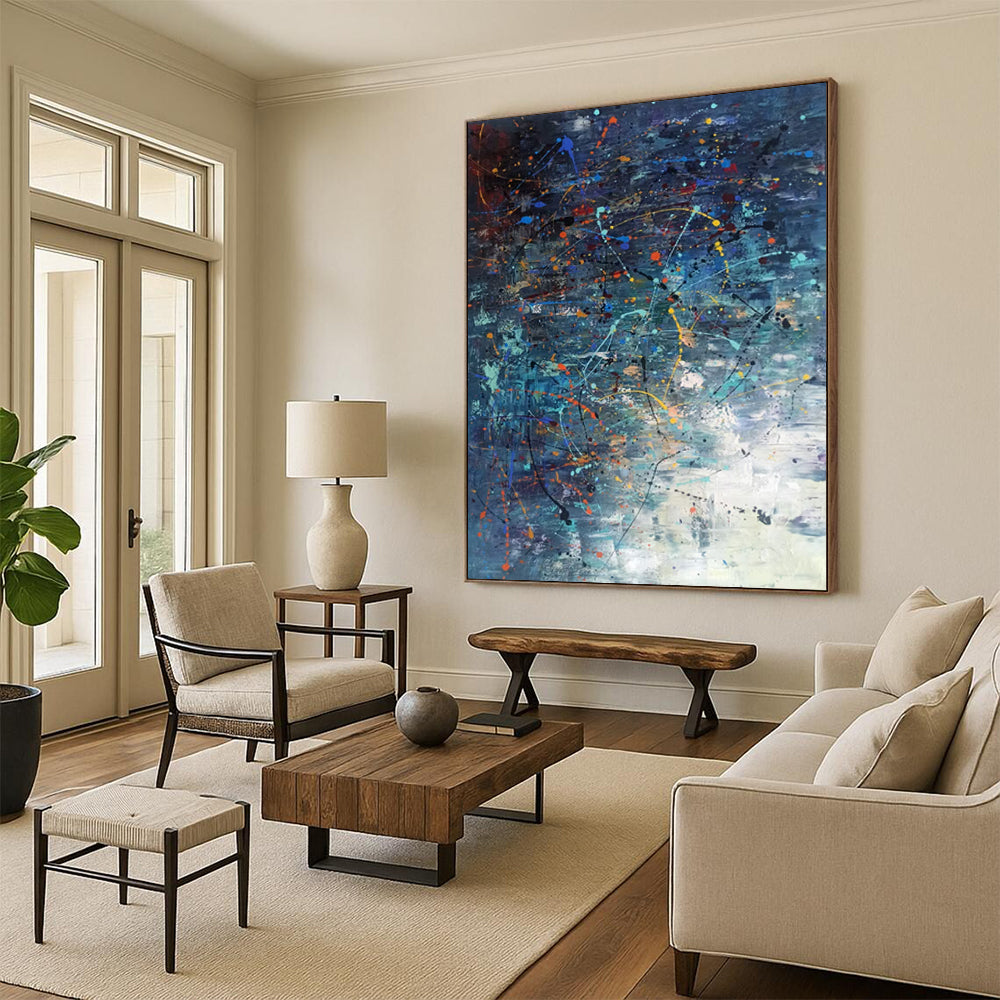 Hand-Painted Custom Abstract Art: Big Sizes for Bedroom & Office DTP246