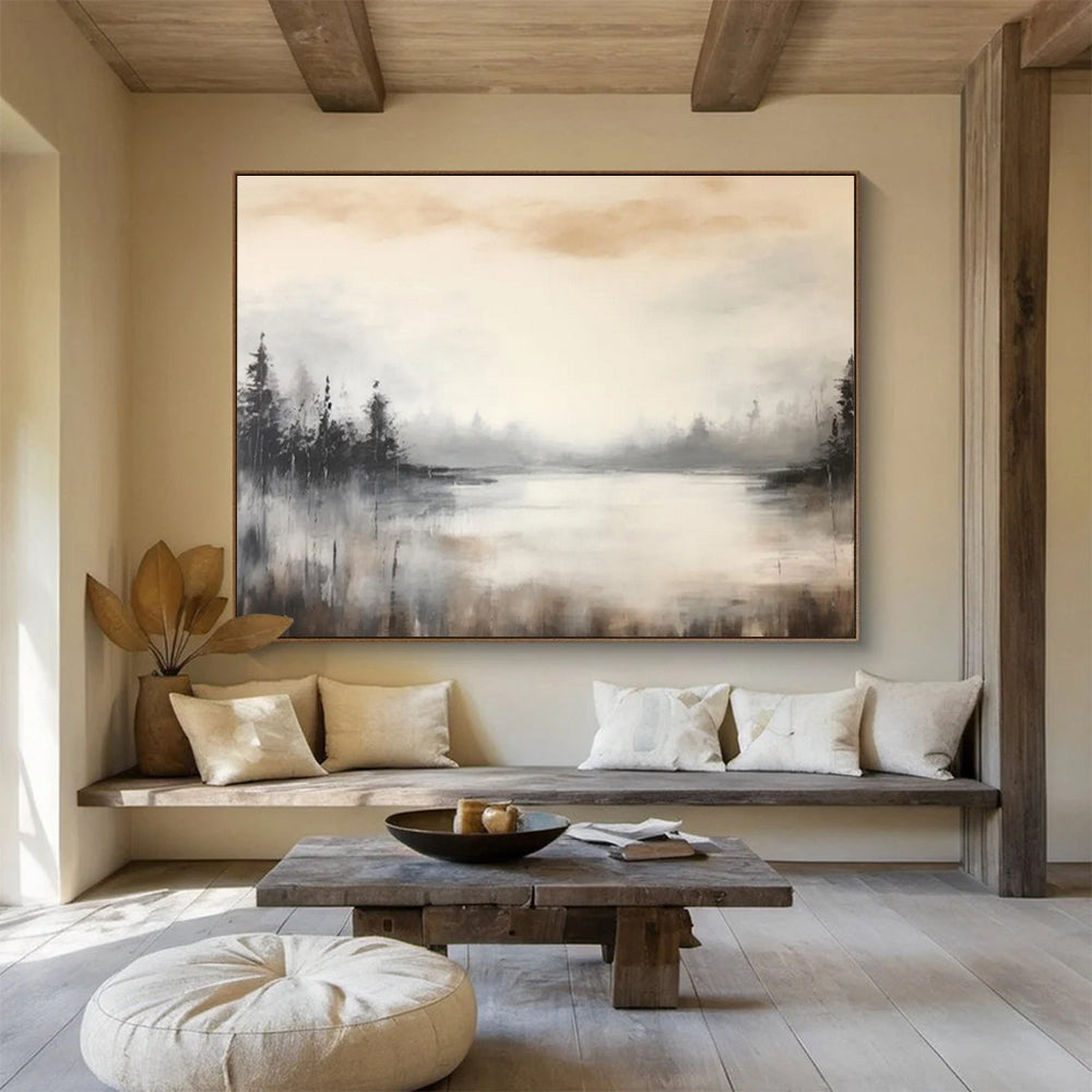 “Elegant Flows” Grand Abstract Wall Decor for Dining Room & Hallway DKH329