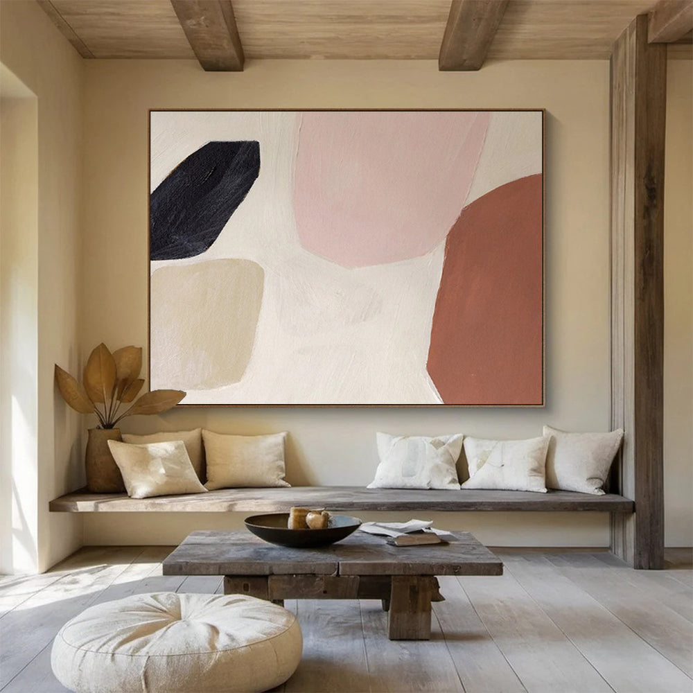 Enormous Hand - Painted Textured Abstract Painting for Bedroom & Hallway DKH578