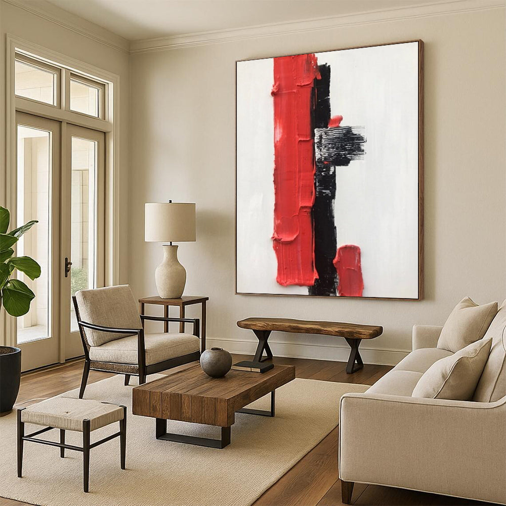 Custom Abstract Artworks with Rich Textures for Hotel & Entryway DTP390