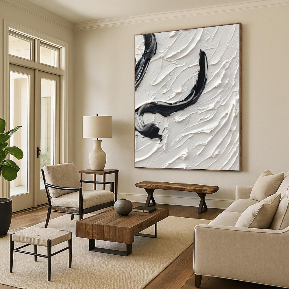 Handmade Large-Scale Abstract Art for Office & Hallway DTP400