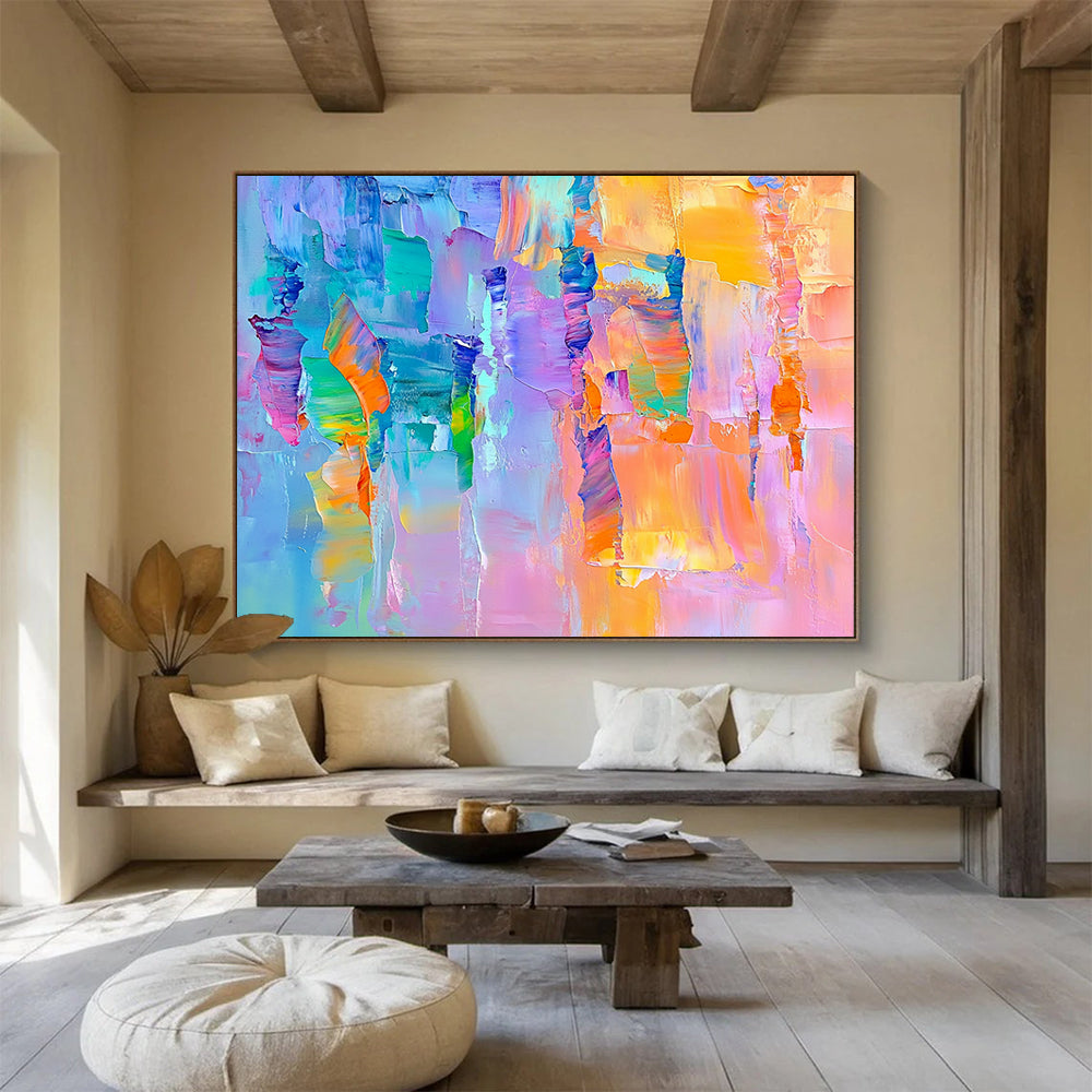 “Vibrant Color Blocks” - Purple, Orange, Teal, Abstract Color Blocks HB1138