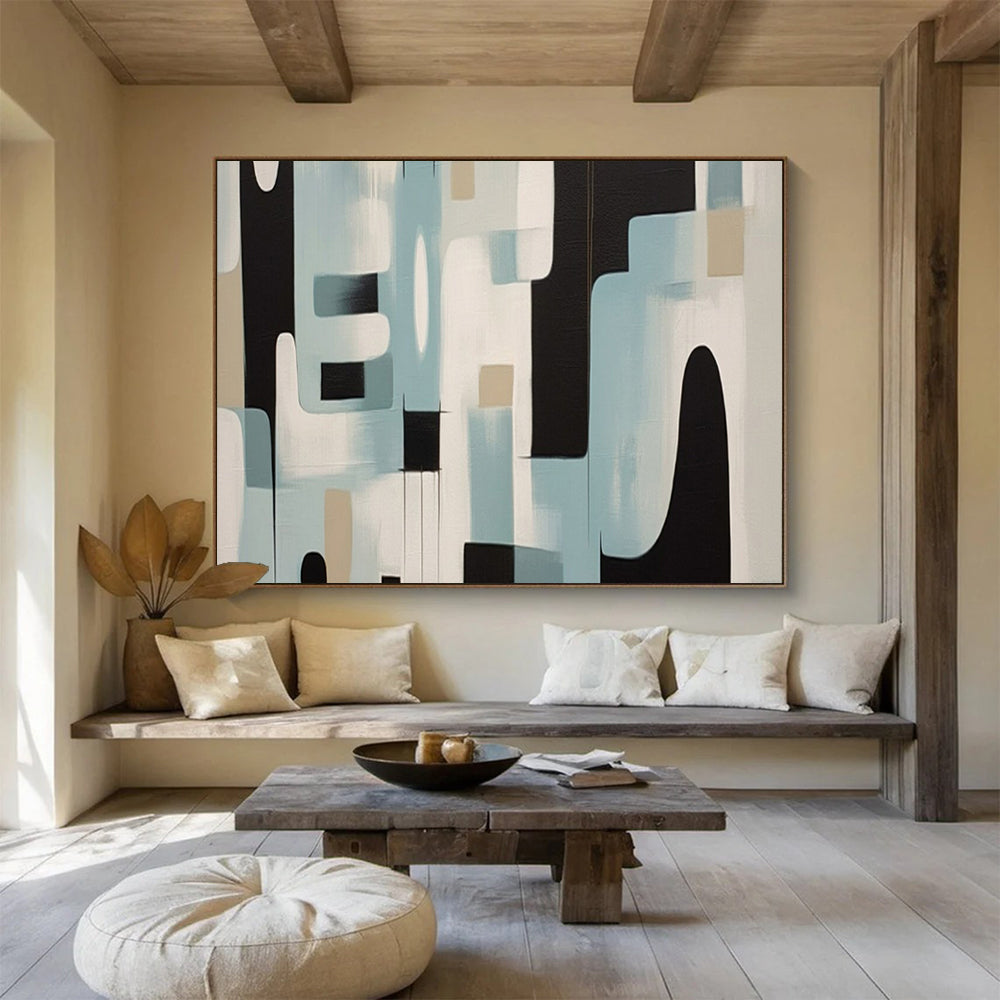 Sleek Abstract Wall Art for Office & Dining Room LargeART1711