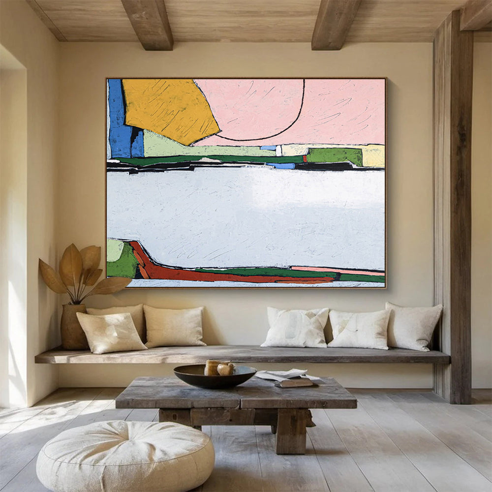 Gigantic Hand - Painted Abstract Canvas for Office & Dining Room DKH541