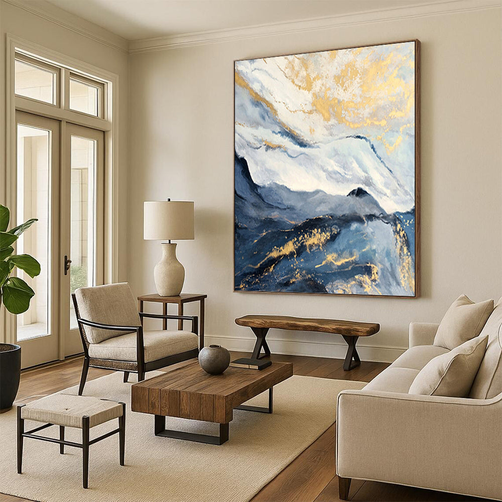 Subtly Textured Abstract Canvas for Bedroom & Dining Room DKH0930