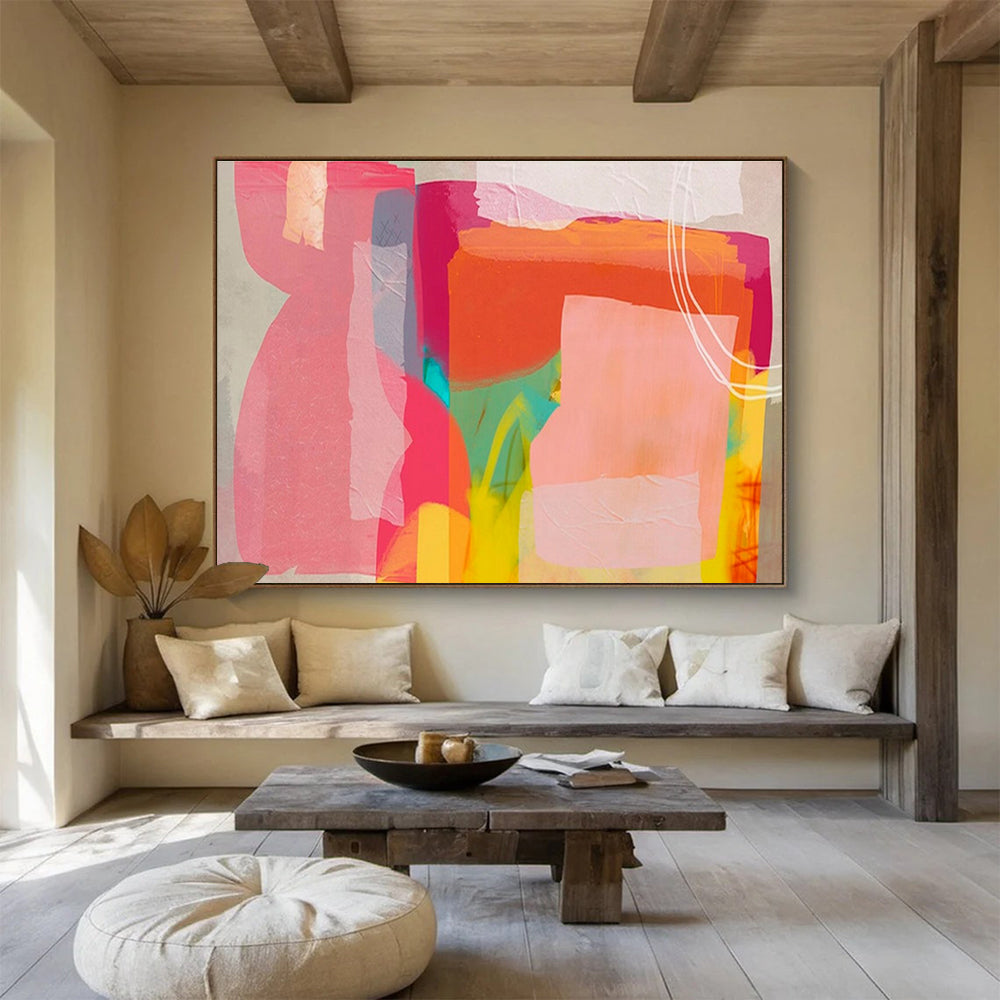 “Labyrinthine Reverie” Immense Abstract Wall Mural for Hallway & Bar DKH201