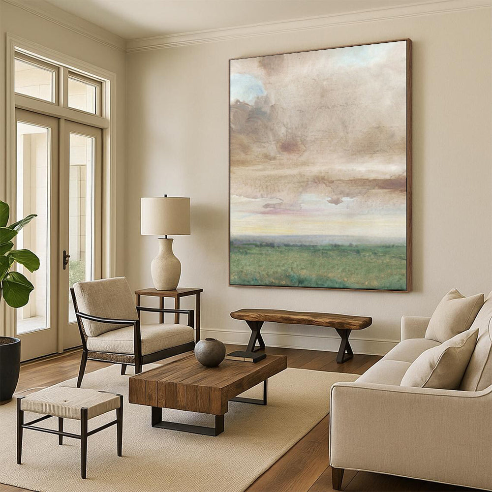 Large-Scale Textured Abstract Wall Art for Living Room & Studio LargeART2116