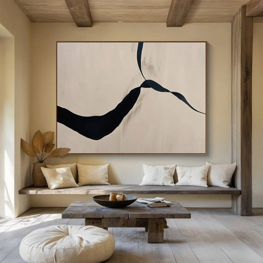 Enormous Hand - Painted Textured Abstract Canvas for Bedroom & Dining Room DKH589