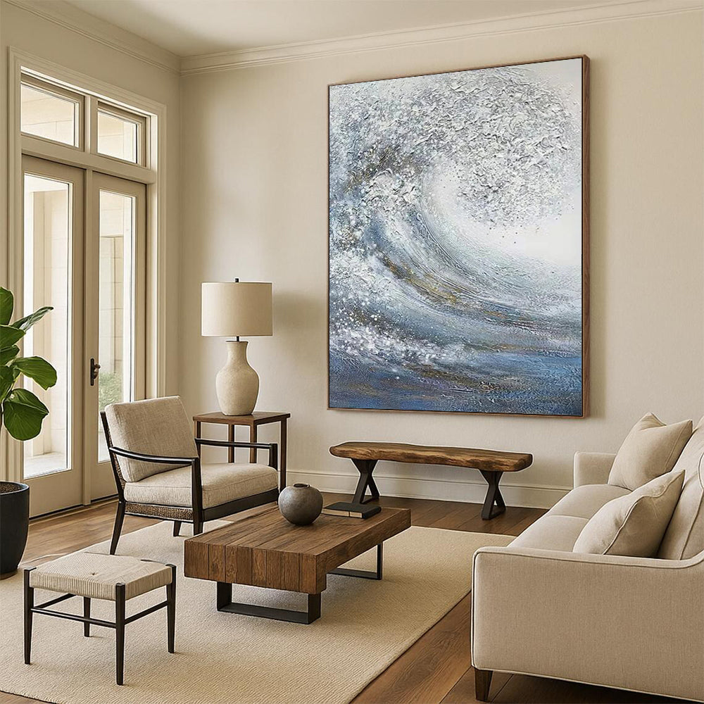 Handmade Large-Scale Abstract Artworks for Dining Room & Bar DTP337