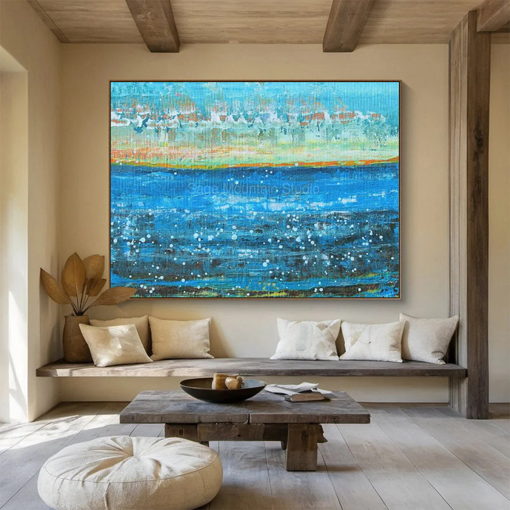 Celestial Large Abstract Canvas for Living Room & Bedroom LargeART1794